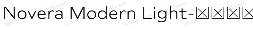 Novera Modern Light字体转换